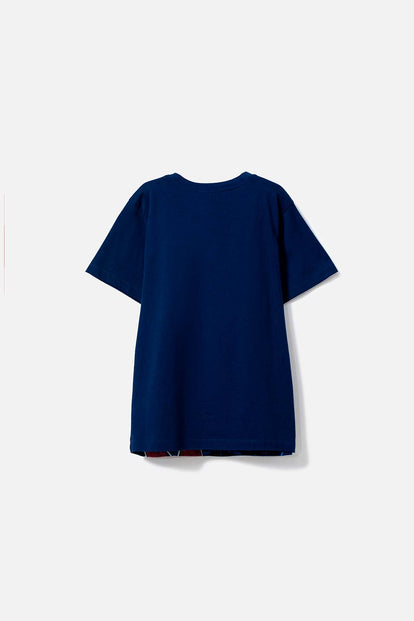 POLERA DE SPIDER-MAN MANGA CORTA AZUL PARA NIÑO