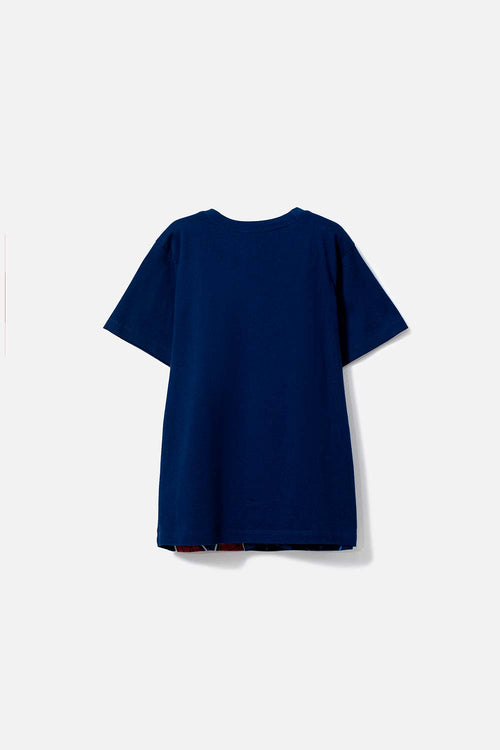 POLERA DE SPIDER-MAN MANGA CORTA AZUL PARA NIÑO