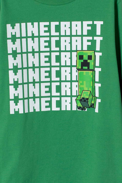 POLERA DE MINECRAFT MANGA LARGA PARA NIÑO