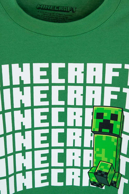 POLERA DE MINECRAFT MANGA LARGA PARA NIÑO