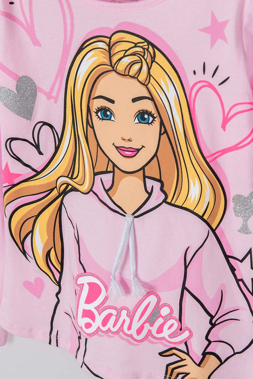 POLERA DE LA BARBIE MANGA LARGA PARA NIÑA
