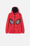 POLERON DE SPIDERMAN CERRADO ROJO Y NEGRO PARA NIÑO