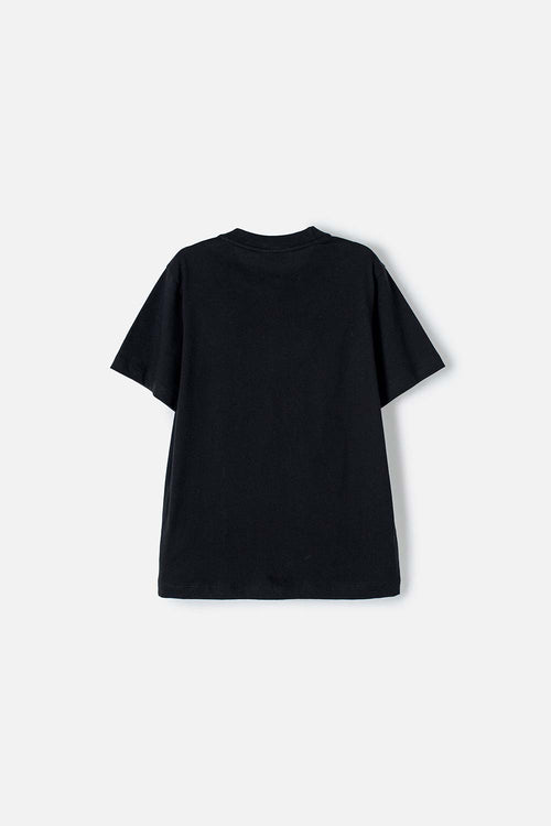 POLERA DE HOTWHEELS MANGA CORTA NEGRA PARA NIÑO