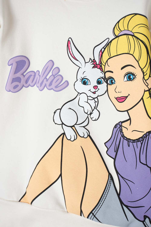 POLERON DE BARBIE CON BOLERO MARFIL PARA NIÑA