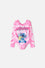 VESTIDO DE BAÑO DE STITCH FUCSIA MANGA LARGA PARA NIÑA