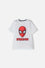 POLERA DE SPIDERMAN MANGA CORTA BLANCA PARA NIÑO