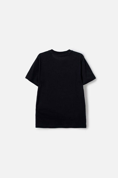 POLERA DE JURASSIC WORLD MANGA CORTA NEGRO PARA NIÑO