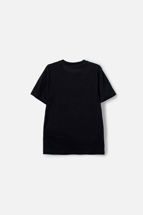 POLERA DE JURASSIC WORLD MANGA CORTA NEGRO PARA NIÑO
