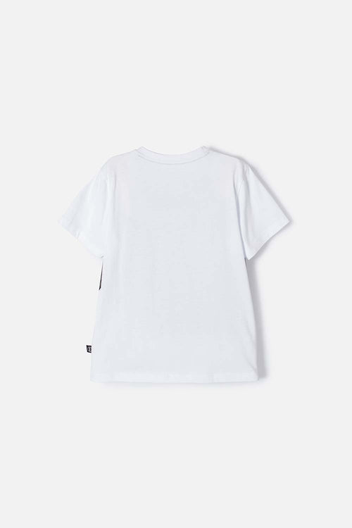 POLERA CÓMO ENTRENAR A TU DRAGÓN BLANCA MANGA CORTA PARA NIÑO