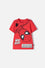 POLERA DE SPIDERMAN MANGA CORTA ROJO PARA NIÑO