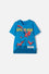 POLERA DE SPIDERMAN CON CAPUCHA AZUL PARA NIÑO
