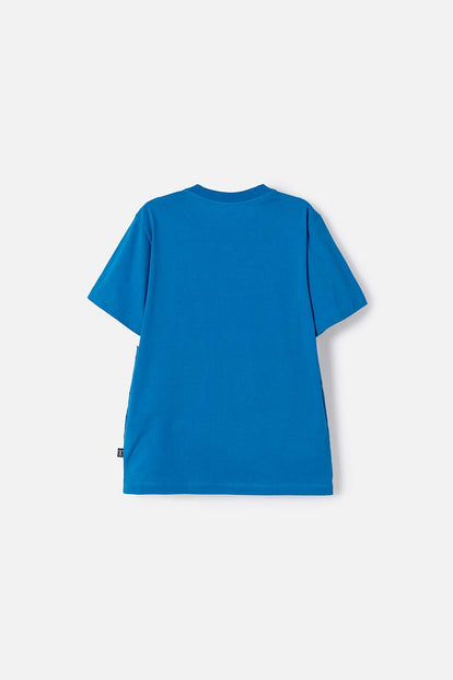 POLERA DE SONIC MANGA CORTA AZUL PARA NIÑO