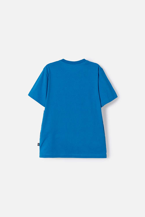 POLERA DE SONIC MANGA CORTA AZUL PARA NIÑO