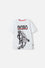 POLERA DE LA NASA MANGA CORTA BLANCO PARA NIÑO
