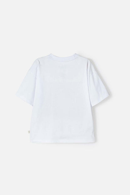 POLERA DE GABBY’S DOLLHOUSE MANGA CORTA BLANCO PARA NIÑA