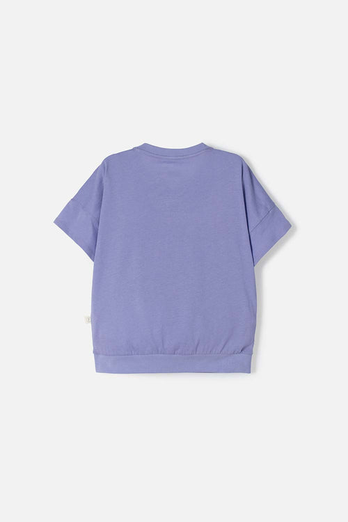 POLERA DE GABBY’S DOLLHOUSE MANGA CORTA LILA PARA NIÑA