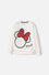 POLERON MINNIE MOUSE CERRADO MARRFIL PARA NIÑA