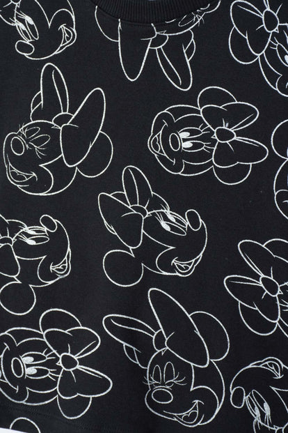 CONJUNTO DE MINNIE MOUSE NEGRO PARA NIÑA