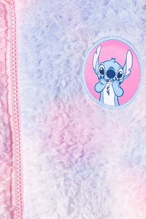 POLERON DE STITCH CON CIERRE MULTICOLOR PARA NIÑA