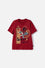 POLERA DE HARRY POTTER MANGA CORTA ROJO PARA NIÑO