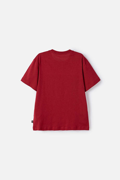POLERA DE HARRY POTTER MANGA CORTA ROJO PARA NIÑO