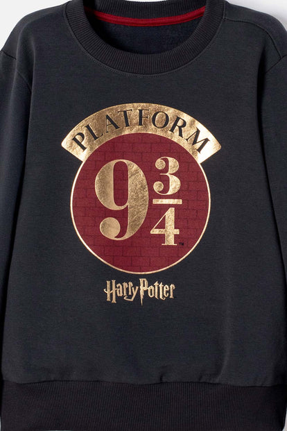 CONJUNTO DE HARRY POTTER PANTALÓN LARGO GRIS PARA NIÑO