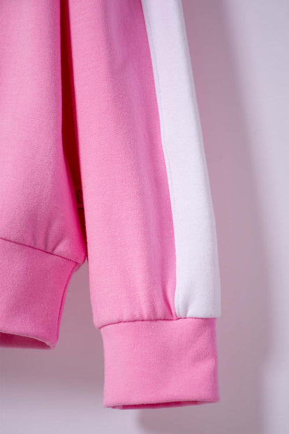 POLERON DE BARBIE CERRADO ROSADO PARA NIÑA