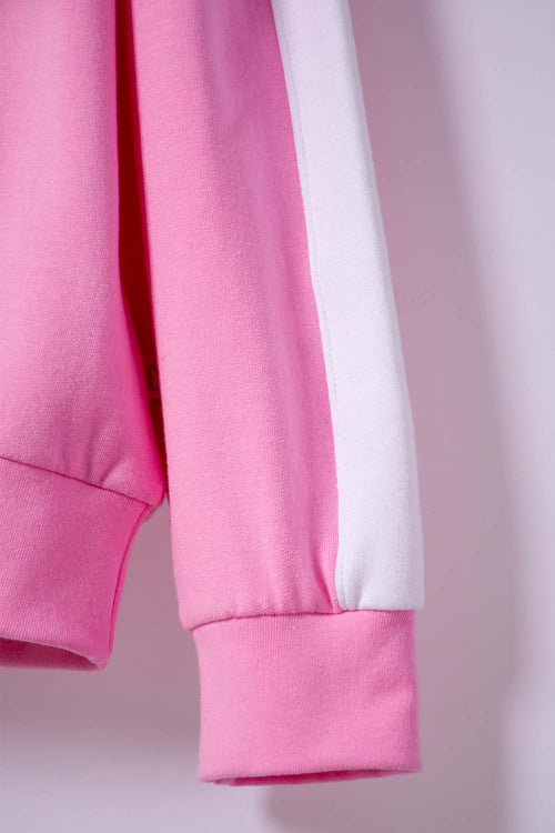 POLERON DE BARBIE CERRADO ROSADO PARA NIÑA