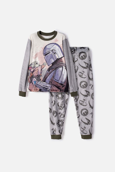 PIJAMA DE MANDALORIAN PANTALÓN LARGO MULTICOLOR PARA NIÑO