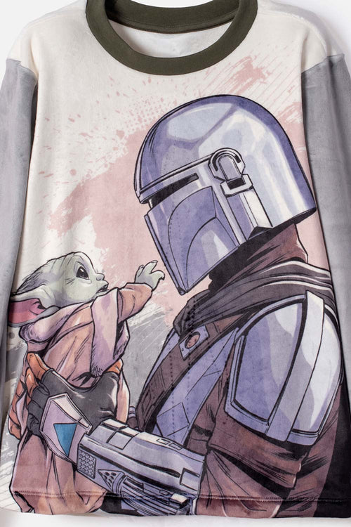 PIJAMA DE MANDALORIAN PANTALÓN LARGO MULTICOLOR PARA NIÑO