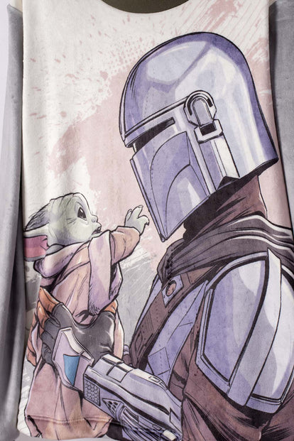 PIJAMA DE MANDALORIAN PANTALÓN LARGO MULTICOLOR PARA NIÑO