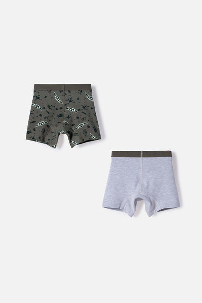 PACK X2 BOXER DE MANDALORIAN MULTICOLOR PARA NIÑO