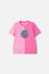 POLERA DE BARBIE MANGA CORTA ROSADO PARA NIÑA
