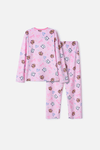 PIJAMA DE BARBIE PANTALÓN LARGO ROSADO PARA NIÑA