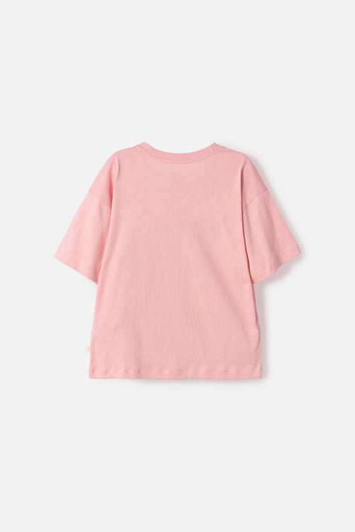 POLERA DE TOY STORY MANGA CORTA PALO DE ROSA PARA NIÑA