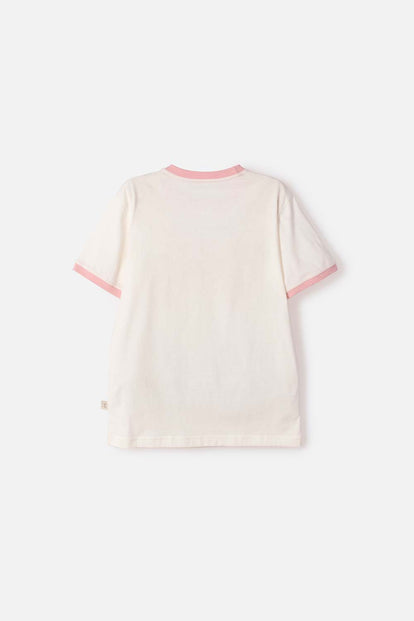 POLERA DE TOY STORY MANGA CORTA MARFIL PARA NIÑA