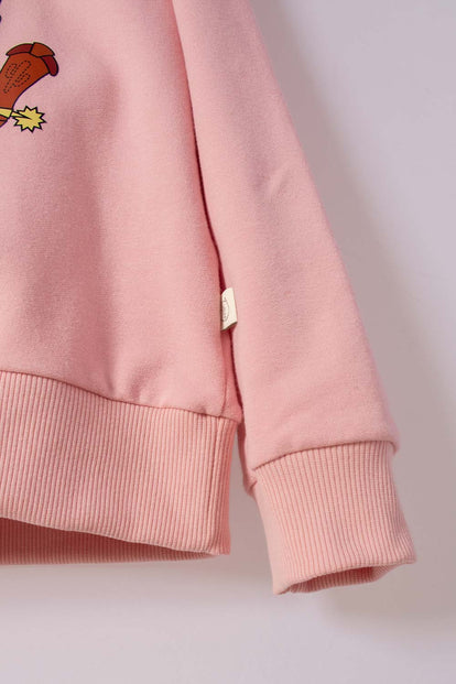 POLERON DE TOY STORY CERRADO PALO DE ROSA PARA NIÑA