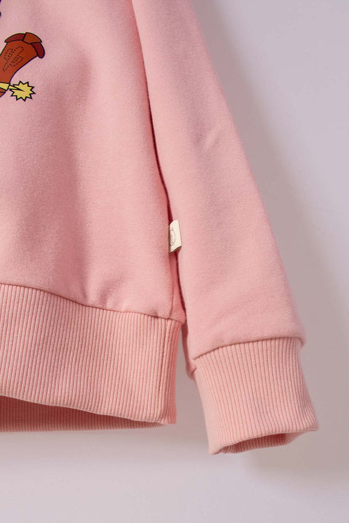 POLERON DE TOY STORY CERRADO PALO DE ROSA PARA NIÑA