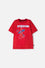 POLERA DE SPIDERMAN MANGA CORTA ROJO PARA NIÑO