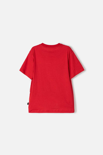 POLERA DE SPIDERMAN MANGA CORTA ROJO PARA NIÑO
