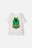 POLERA DE MINECRAFT MANGA CORTA MARFIL PARA NIÑO