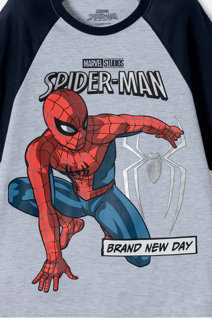 POLERA DE SPIDERMAN MANGA CORTA MULTICOLOR PARA NIÑO