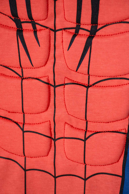 POLERA DE SPIDER-MAN MANGA CORTA AZUL Y ROJO PARA NIÑO