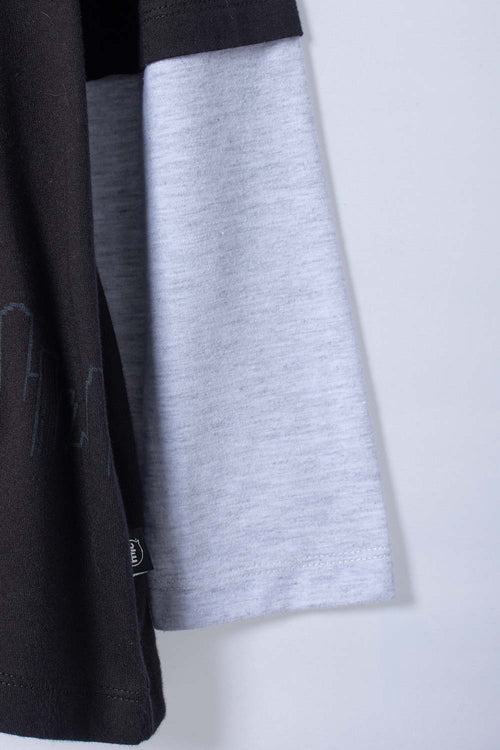 POLERA DE SPIDERMAN MANGA LARGA NEGRO PARA NIÑO