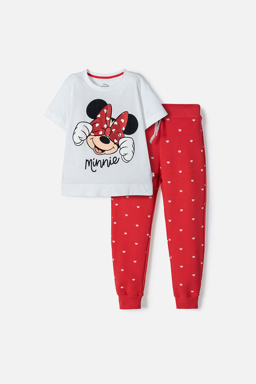 CONJUNTO DE MINNIE MOUSE PANTALÓN AMPLIO MULTICOLOR PARA NIÑA