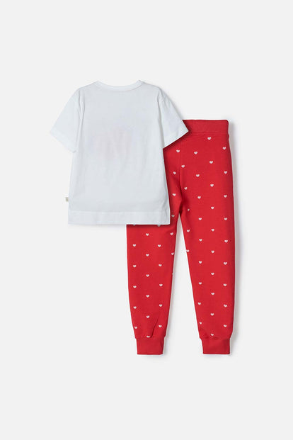 CONJUNTO DE MINNIE MOUSE PANTALÓN AMPLIO MULTICOLOR PARA NIÑA