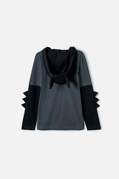 POLERA DE BATMAN MANGA LARGA PARA NIÑO