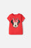 POLERA DE MINNIE MOUSE MANGA CORTA ROJO PARA NIÑA