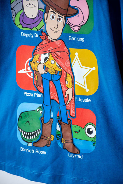 POLERA DE TOY STORY MANGA LARGA AZUL PARA NIÑO