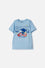 POLERA DE SONIC MANGA CORTA AZUL PARA NIÑO